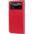 thumbnail image 3 of Wallet Holster Case for Xiaomi Poco X4 Pro 5G,Rose Flower Pattern Shockproof PU Leather Case with Magnetic Clasp and Card Slots Holder Cover for Xiaomi Poco X4 Pro 5G MG Red, 3 of 18
