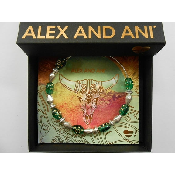 Radiance Forest Rafaelian Silver Finish Bracelet With Box and Card