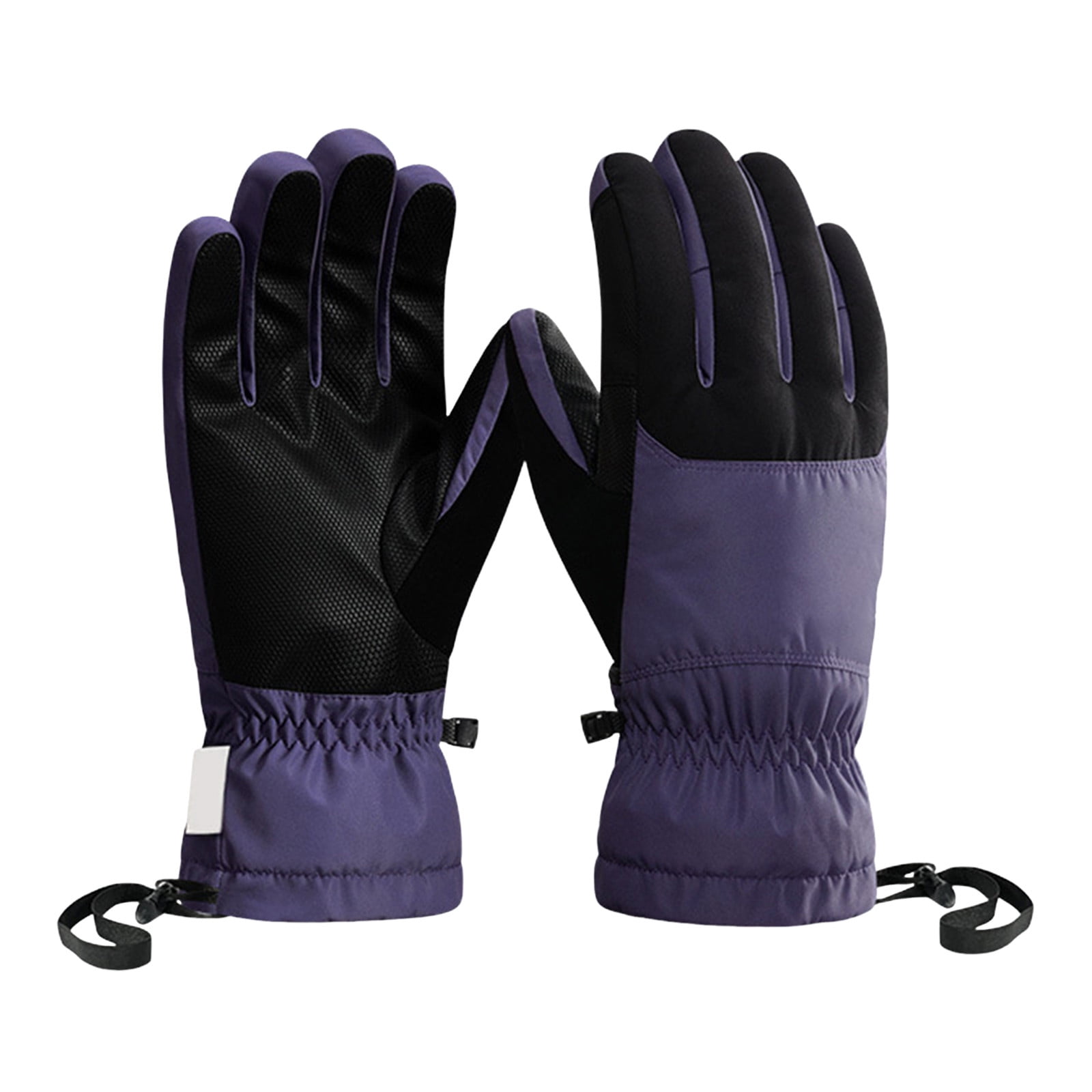 KHONTS Adult Ski Snow Gloves Touchscreen Snowboard Glove Winter Warm Glove for Cold Weather Purple L