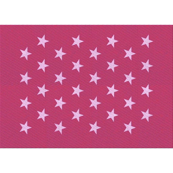Ahgly Company Indoor Rectangle Patterned Neon Pink Area Rugs, 8' x 10'