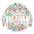 thumbnail image 3 of Womens Summer Tops Satin Blouses for Women Button Down Shirts Long Sleeve Tops, 3 of 5