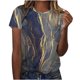 thumbnail image 2 of Fiudx Camisetas para Mujer Camiseta de Manga Corta con Cuello Redondo para Mujer, Blusa Holgada con Estampado de Moda para Adultos, 2 of 5