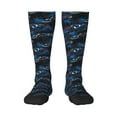 thumbnail image 2 of Lsque Blue Sports Car Printed Crew Socks Men's Women's LightWeight Thin Casual Calf Socks ,Knee High Socks,Cotton Socks, 2 of 9