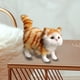 thumbnail image 5 of Figuras de Gato de Simulación en Miniatura Soledad Naranja y Blanco Negro, 5 of 10