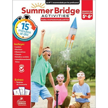 UPC: 0044222298005 | Carson Dellosa Education CD-705438 Summer Bridge Activities Spanish  Multi Color – Grade 5-6