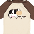 thumbnail image 4 of Inktastic Moo says the cow Boys or Girls Long Sleeve Baby Bodysuit, 4 of 5