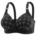 thumbnail image 2 of WJHWSX Womens Bras,Wireless Bras for Women,Bras for Women,Breathable,Comfort Fit,Solid,Nylon,Spandex,Black,XL, 2 of 3