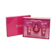 Fantasy 3 Pc. Gift Set ( Eau De Parfum Spray 3.3 Oz & Work Your Magic Body Souffle 3.3 Oz + Caught In A Spell Shower Gel 3.3 Oz ) for Women by Britney Spears