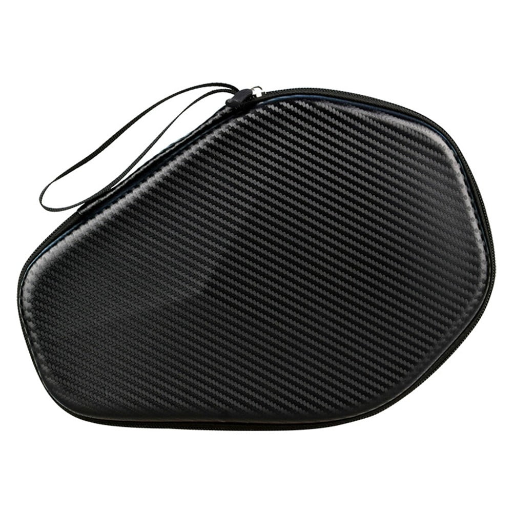 Table Tennis Racket Case Bag Pingpong Paddle Storage Bags Waterproof Portable -Zipper Handbag Table Tennis Accessories Brown Fangkenuo