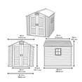 thumbnail image 3 of Cobertizo para Exterior Lifetime de 7 x 7 Pies, 3 of 3