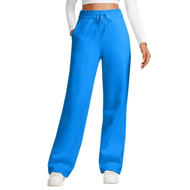 Endives Cotton Fleece Lined Sweatpants Women 30" Straight Leg Casual Sweat Pants For Women