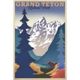 thumbnail image 2 of Grand Teton National Park, Wyoming, Lithograph, 2 of 3