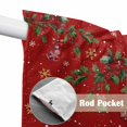 thumbnail image 4 of Red Gnomes Christmas Swag Curtains for Kitchen/Bedroom/Living Room, Xmas Ball Gifts Snowflake Scalloped Curtains 63 Inch Long, Rod Pocket Window Swag Topper Curtains Valances 2 Panels Set 36"x63", 4 of 8