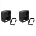thumbnail image 1 of 2X Protectora de Silicona para MAX 360 Cámara Deportiva, Piezas de Lente de Cúpula Protectora Profesional (Negro), 1 of 5