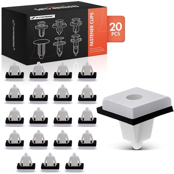A-Premium 20 PCS Nylon Fender Bumper Moulding with Sealer Car Retainer Fastener Push Pin Clips Compatible with Hyundai Sonata/Accent 1999-2024 Kia Optima 2001-2024 Sorento 2003-2024