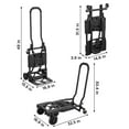 thumbnail image 2 of COSCO Shifter 2 in 1 Folding Hand Truck/Cart, Black, Large Toe Plate, 2 of 8