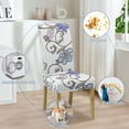 thumbnail image 6 of SUKAIKEQA Stretchy Chair Slipcovers for Dining Room Chair seat,Chair Covers for Dining Chairs Set of 4,Stretch Dining Room Chair Cover Kitchen Parsons Chair Slipcovers, 6 of 6