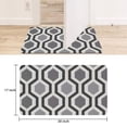 thumbnail image 6 of 30x17 Inch Indoor Door Mat Non-Slip & Absorbent Defends Against Dirt Stylish Geometry Grey Design Washable, 6 of 6