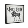 thumbnail image 4 of Stupell Industries Moose Creek Bed & Breakfast Rustic Wearing Scarf Graphic Art Luster Gray Floating Framed Canvas Print Wall Art, Design by Lettered and Lined, 4 of 5
