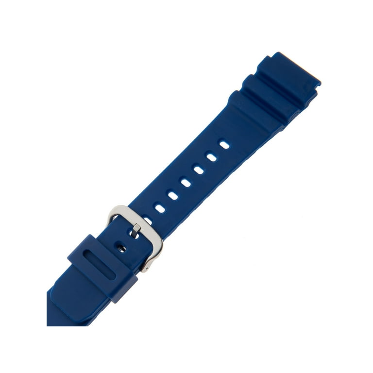 Gilden for Casio and Seiko 22mm Polyurethane Long Watch Band 017277 Blue Walmart