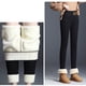 thumbnail image 2 of Gibobby Leggings Gluteos Mujer Pantalones Mujer Imprimir Leggings cálidos Terciopelo Invierno Pantalones Pantalones lana（Negro， M), 2 of 5