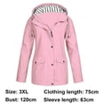 thumbnail image 4 of Chaqueta cortavientos con capucha para mujer, abrigo de escalada, impermeable, para lluvia, tops, 4 of 5