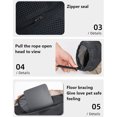 thumbnail image 3 of Pet Backpack Carrier, Cat Backpack Carrier With Breathable Mesh, Drawstring Opening, Metal Anti Escape Release, Deer Fur Handle, Dog Backpack Carrier, 3 of 9
