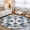 Blue, variant on Brown Moroccan Plaid Washable Area Rugs 3'x5', Modern Abstract Exotic Geometric Black Checkered Washable Throw Living Room Rug Non-Slip Sturdy Edge Binding Carpet for Indoor Entryway Bedside Kitchen
