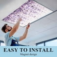 thumbnail image 6 of Purple Eucalyptus Fluorescent Light Covers, Spring Botanical Plant Aesthetic Magnetic Light Covers for Ceiling Lights, Fluorescent Ceiling Shade Filters for Classroom Bedroom Office 4x2Ft x 1PCS, 6 of 8