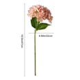 thumbnail image 3 of 18.5 inch Lifelike Artificial Hydrangea Large Real Touch Flowers Artificial Flowers Dry Flowers Outdoor Wedding Christmas Office Family Party Living Room Table Decoration （Khaki）, 3 of 6