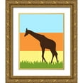 thumbnail image 1 of Robinson, Tamara 12x14 Gold Ornate Wood Framed with Double Matting Museum Art Print Titled - Safari II, 1 of 4