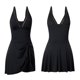 thumbnail image 5 of Trajes de Baño de Corte Alto para Mujeres de Color Sólido con Almohadilla de Pecho sin Soporte de Acero, Traje de Baño de Costura de Malla sin Espalda Delgada de la Cubierta Del Vientre Sexy, 5 of 9