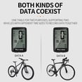 thumbnail image 4 of Velocímetro del motorista Inalámbrico Bilingüe Bicicleta Cadencia Mileómetro Multifuncional Diario Impermeable Pantalla Completa Retroiluminación Bicicleta de Montaña Velocidad Medidor USB Ciclismo Ve, 4 of 7