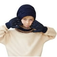 thumbnail image 5 of LIaqionyy Kids Winter Beanie Hat Scarf Gloves Set for Girls Boys 1-11Y Toddler Knitted Cap Touchscreen Mitten Neck Warmer, 5 of 6