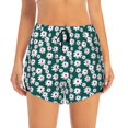 thumbnail image 4 of Lsque Daisies Flowers Printed Women's Running Shorts with Liner Pockets,Elastic Quick Dry Workout Athletic Gym Yoga Shorts,Womens High Waist Shorts-Small, 4 of 9