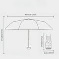 thumbnail image 5 of Mini Compact Travel Sun Umbrella with Case,Small, Lightweight & Windproof UV Protection Parasol for All yujinfangmaoyi, 5 of 6