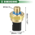 thumbnail image 4 of Unique Bargains Engine Oil Pressure Sensor Fuel Oil Pressure Sensor Switch Sending Unit for BMW No.7592532/12617592532, 4 of 7