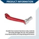thumbnail image 4 of Palanca de cambio de motocicleta plegable para Honda CRF150F 2003-2017, aleación de aluminio, palanca de cambio roja con cabeza plateada, 4 of 6