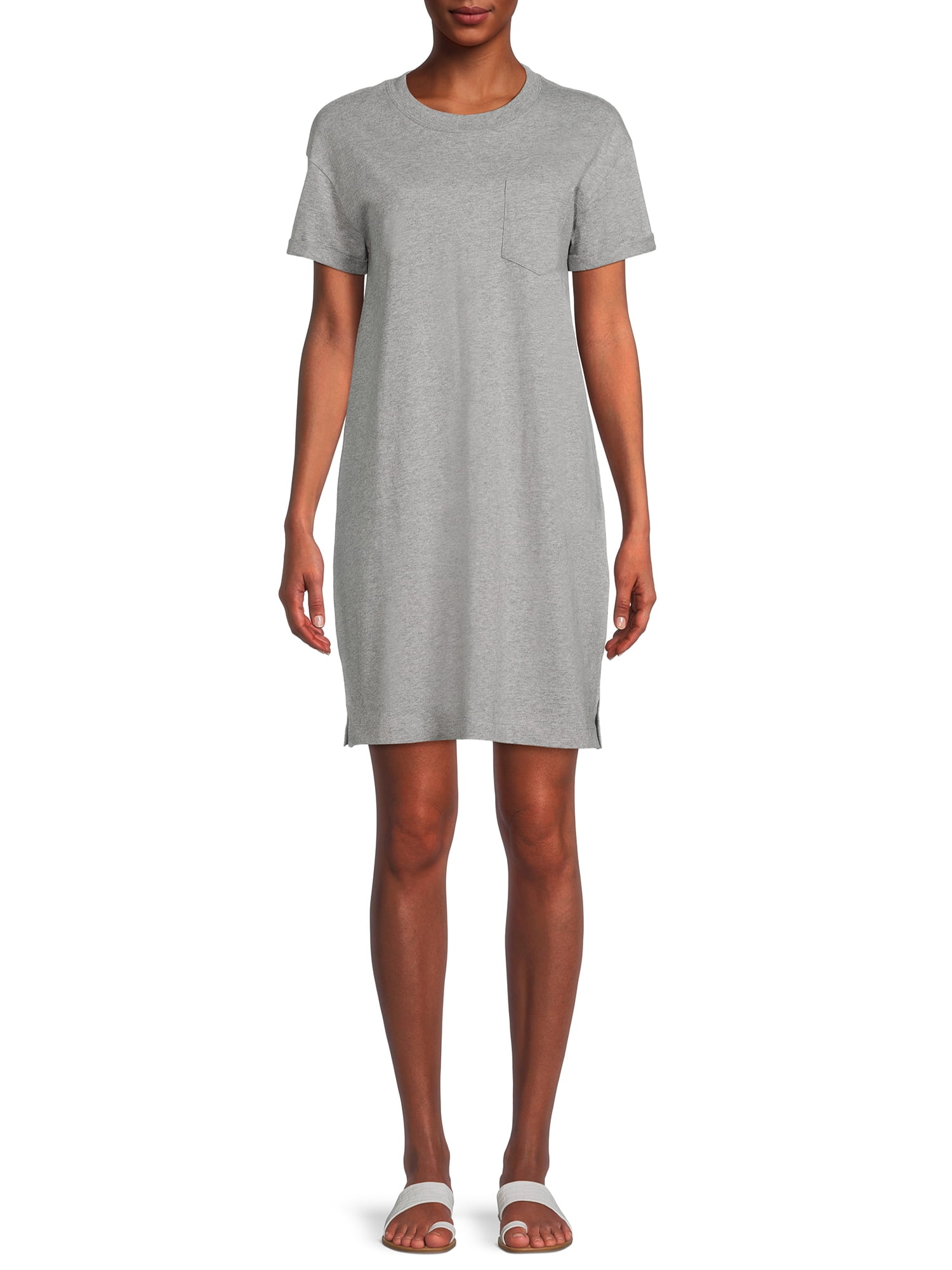 Time and Tru Women's T-Shirt Dress with Pocket