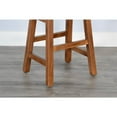 thumbnail image 5 of Sunny Designs Beach Pebble Bar Saddle Seat Stool, Wood Seat (Set of 2), 5 of 5