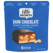 Little Secrets Peanut Caramel Creamy Nougat Bars In Dark Chocolate 5 Pack 3.9 oz - Pack of 3