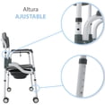 thumbnail image 2 of Silla Baño Premium Discapacitadoss Ducha Aluminio 3 en 1 Nanofort Adulto Ruedas Asiento 3 en 1, 2 of 8