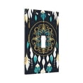 thumbnail image 6 of Zufioo Boho Dreamcatcher Print Switch Wall Plate, Dustproof and Heat-resistant Decorative Wall Switch Cover, Suitable for Residential and Commercial Areas-Mid-size, 6 of 8