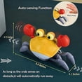thumbnail image 2 of Musical Crawling Crab Toy for Babies, Movable Crab Toy for Toddlers, Crawling Crab Toys with Light, Automatically Avoid Obstacles, Interactive Baby Learning Toy, 2 of 5