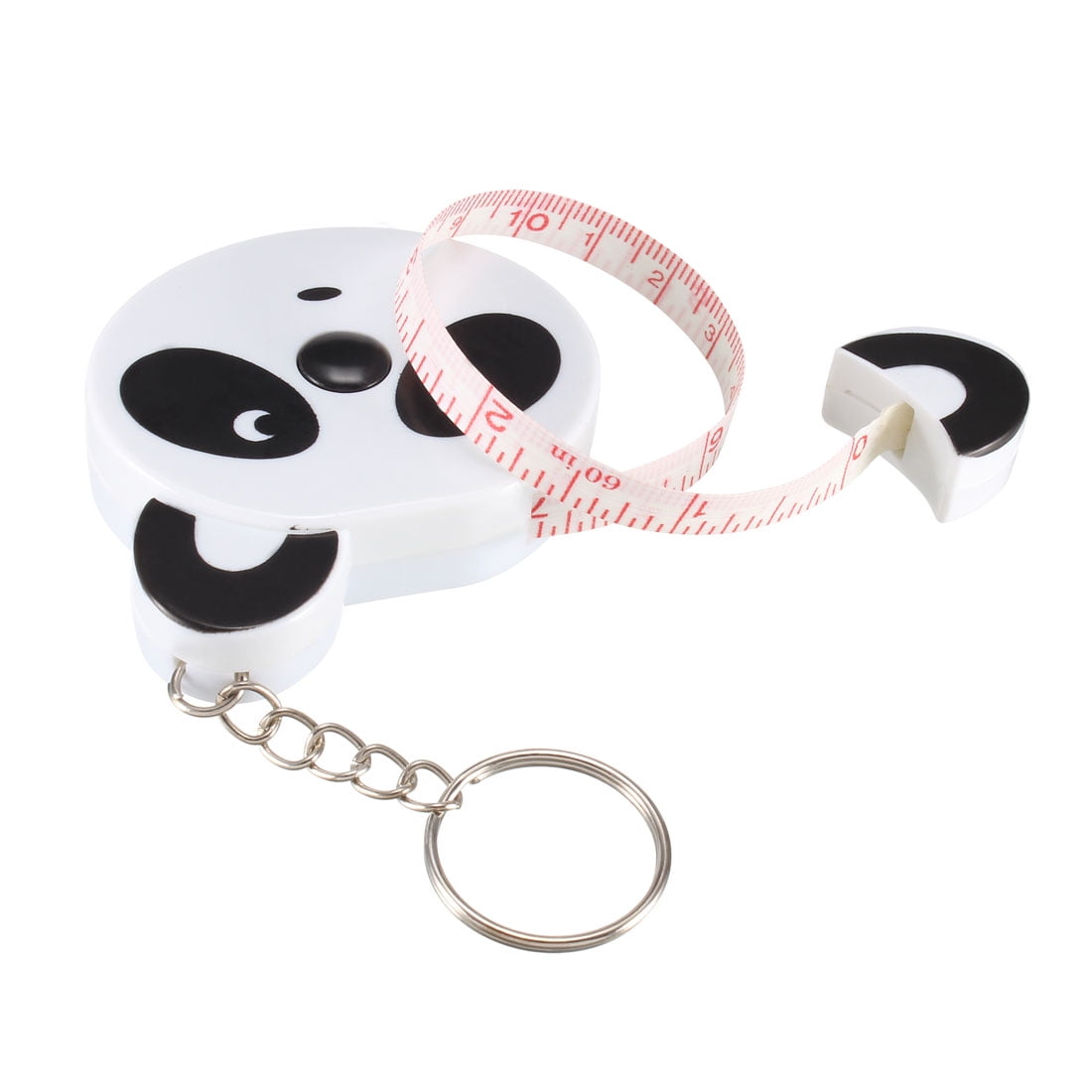 Uxcell 60 Inch Retractable Measuring Tape Soft Sewing Keychain 1.5M/ 60 Inch Cartoon Panda 1pcs