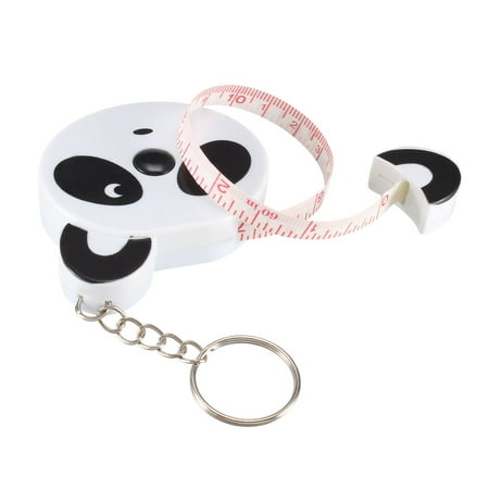 

Uxcell 60 Inch Retractable Measuring Tape Soft Sewing Keychain 1.5M/ 60 Inch Cartoon Panda 1pcs