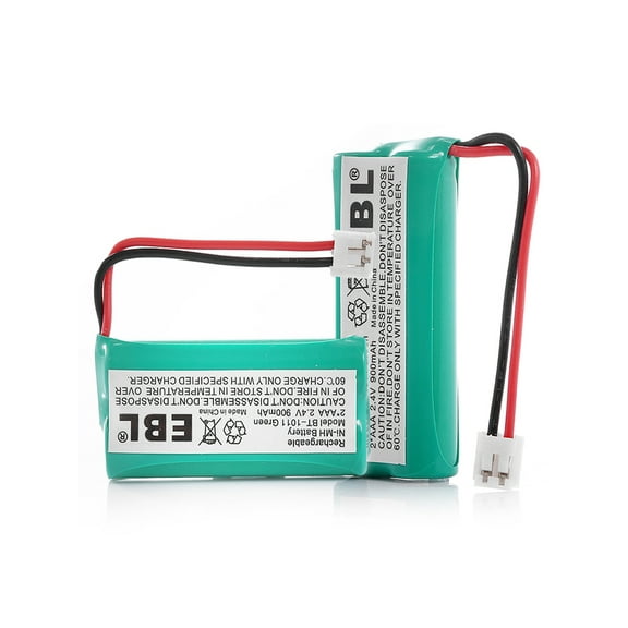 EBL 900mAh 2.4V Replacement Battery for Uniden BT-1011, BT-101, BT-8001, DCX400 Series T/Lucent 3101 Cordless Telephone, 2-Pack