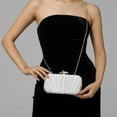 thumbnail image 4 of Sac à Main de Soirée Scintillant Pochette pour Femmes Filles Sac Fourre-Tout de Fête Mariage en Strass avec Sangle à Chaîne Accessoire de Robe Élégant Formel, 4 of 4