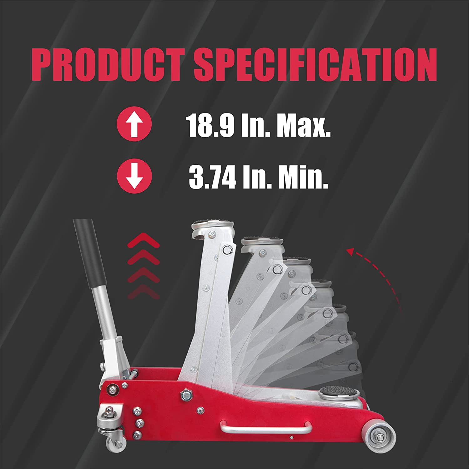 Torin BIG RED 3 Ton Aluminum Service/Floor Jack,DMT830003XLR