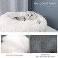 thumbnail image 3 of Irfora Blusea Soft Plush Round Cama para mascotas Cat Soft Bed Bed Cat para gatos Perros pequeños Irfora Amortiguar, 3 of 7